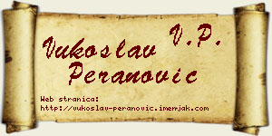 Vukoslav Peranović vizit kartica